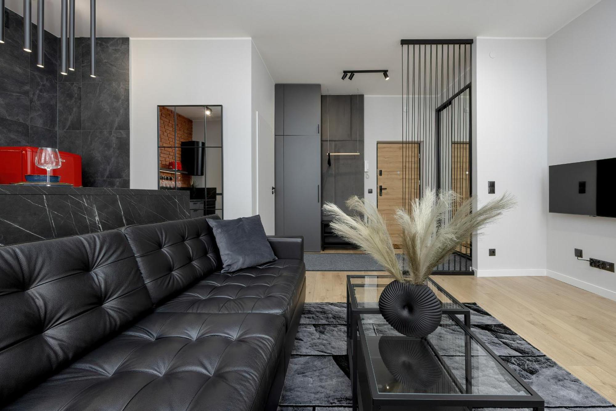 Exclusive Grey And Red Apartment In Warsaw Center By Noclegi Renters Eksteriør bilde