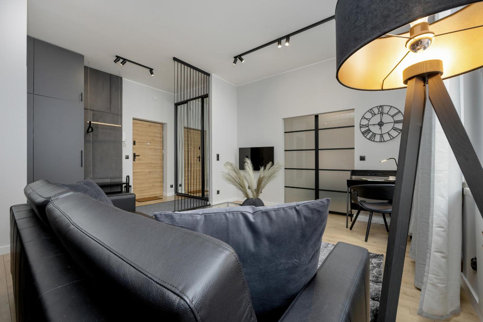 Exclusive Grey And Red Apartment In Warsaw Center By Noclegi Renters Eksteriør bilde