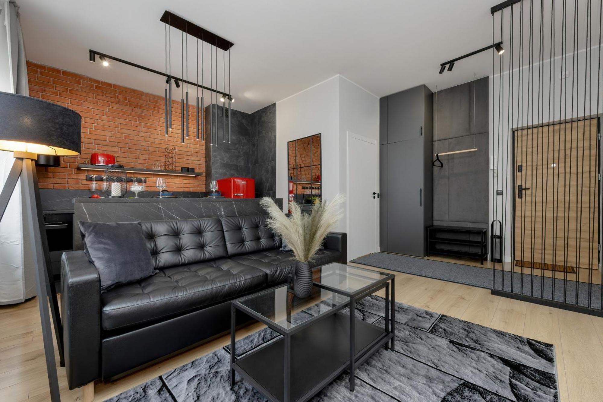 Exclusive Grey And Red Apartment In Warsaw Center By Noclegi Renters Eksteriør bilde